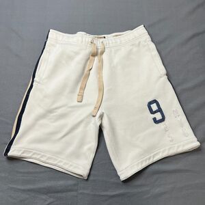Ruehl No. 925 Shorts Men's Small Cream Side Stripe Drawstring Waist 10" Inseam